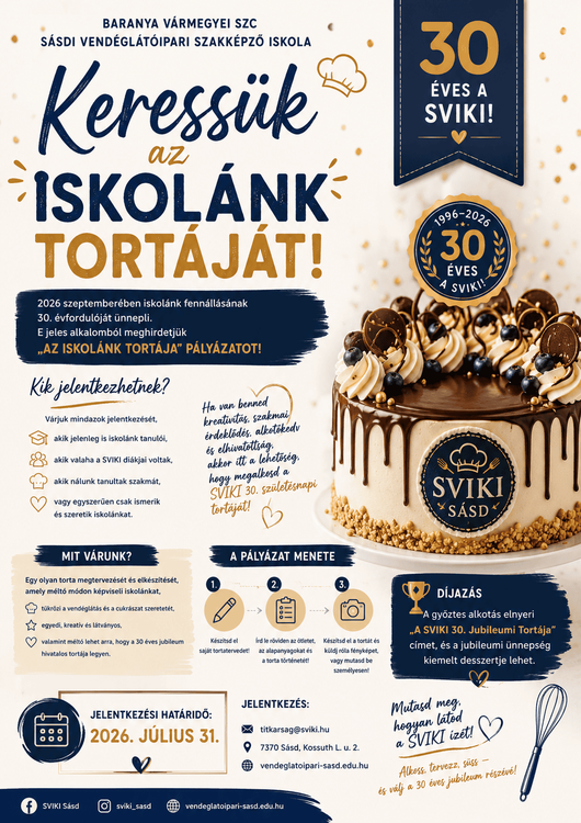 Keressük az Iskolánk Tortáját!